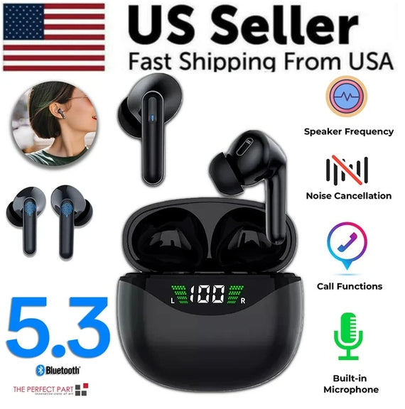 True Wireless Bluetooth 5.3 Earbuds | Noise-Cancelling | Waterproof Trucker-Style Audio