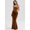 Slim Fit Tube Top Backless Long Dress – Sexy Bandeau Evening Party Wear for Women