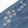 Women's High-Waist Star Patch Jeans, Wide-Leg Full-Length Jeans With A Retro Y2K Star, Light-Wash Denim For All Seasons.