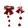 Jingling Bell Decorative Pendant Window Flocking Ornaments