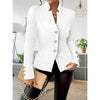 Women's Slim Fit Long Sleeve Blazer | Elegant Casual Business Jacket with Single-Breasted Design