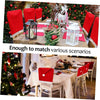 Christmas Chair Covers, Santa Claus Hat Slipcover Xmas Chair Back Cover For Christmas Din