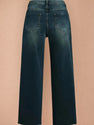 2025 Women's Denim Pants, Wide Leg Jeans, With Built-in Zipper Closure