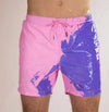 Magical Color-Changing Beach Shorts for Men | Quick-Dry Swim Trunks & Summer Swimwear