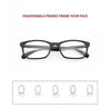 8-Pack Square Reading Glasses for Men & Women | Unisex Reader Eyeglasses