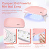6 PCS Poly Gel Nail Kit With UV Lamp, Top Base Coat Builder Nails Art Tools