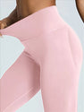 Women's High Waisted Seamless Leggings - Butt Lifting & Tummy Control Yoga Pants, Non-See Through Workout Leggings With Soft Compression, Solid Color Activewear