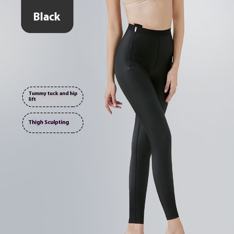 Zipper Shaping Postpartum Waist Trimming Leg Shaping Hip Lifting Belly Contracting Pants