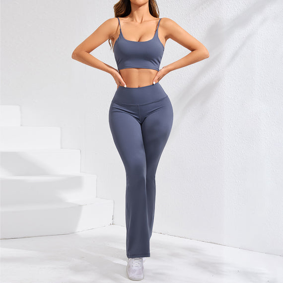 Women's Solid Color Casual High Waist Hip Lift Yoga Pants