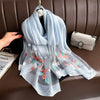 Elegant All-match Embroidered Summer Sunscreen Scarf