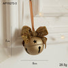 Christmas Little Bell Shape Velvet Bow Small Hanging Piece