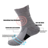 4 Pairs Men's Compression Crew Socks | Cushioned, Anti-Blister, Moisture-Wicking, Breathable & Odor-Resistant for Running, Hiking, Cycling & Workouts