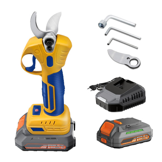 Electric Pruning Scissors - With 2,6000RPM Brushless Motor, SK5 Steel Blade - 0.98 Inch Cutting Diameter, 2 X 20V 2.0Ah Batteries And Chc Charger Kit