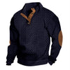 Textured Elegance: Stand Collar Jacquard Knit Pullover Sweater – Long Sleeve Comfort & Style
