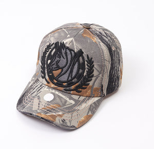 Unisex Street Style Graffiti Baseball Cap with Bold Letter Embroidery