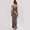 Slim Fit Tube Top Backless Long Dress – Sexy Bandeau Evening Party Wear for Women