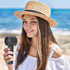 Turbo Chill 100: Ultra-Fast Handheld Fan with Ice Cooling | 3000mAh Rechargeable | Smart LCD Display | Ideal for Travel, Camping & Beach Fun