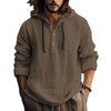 NewWish Cotton Linen Hooded Shirt Sweater – Long Sleeve Casual Daily Wear