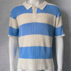 Men’s Summer Fashion Lapel Short Sleeve Sweater | Stylish Lightweight Casual Wear
