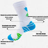 9 Pairs Men's Compression Athletic Socks | Anti-Blister, Cushioned, Breathable & Odor-Resistant Crew Socks for Running, Hiking & Cycling