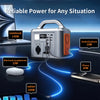 Portable Power Station P605, 600W,538WH Backup Lithium Battery, Solar Generator For Home And Outdoor Emergency Power Supply