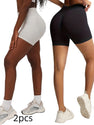 2pcks-Cooling Yoga Shorts Breathable & Anti-Bacterial