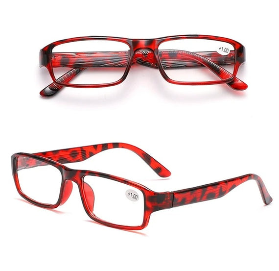 6-Pack Reading Glasses for Men & Women | Square Frame Unisex Reader Specs – New