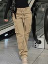American Style Washed Design Fashion High Street Japanese Style All-matching Loose Long Pants