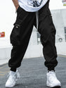Men's Multi-Pocket Cargo Pants – Casual Hip-Hop Drawstring Trousers for Outdoor, Streetwear & Sports