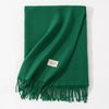 Pure Color Artificial Cashmere Scarf Women's Winter High-grade Shawl
