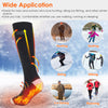1Pair  Electric Heated Socks For Men Women Battery Powered Heated Socks Rechargeable Feet Warmer With 4 Temperature Levels Indoor Outdoor Machine Washable