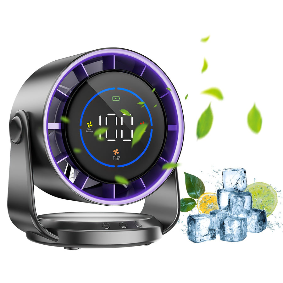 1PC Compact Rechargeable Mini Fan | Desk & Wall Ready