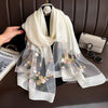 Elegant All-match Embroidered Summer Sunscreen Scarf