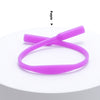 Solid Color Simple Silicone Glasses Non-slip Rope Glasses Strap