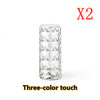 Nordic Crystal USB Table Lamp | Touch-Control Diamond Night Light | Dimmable Rose Atmosphere Projector Lamp for Bedroom Decor