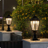20 Golden Solar Powered LED Outdoor Lantern, Vintage Garden Light With Elegant Glass Design For Pathways, Yards, And Patios 1-Pack