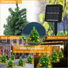 2 Packs Solar Christmas Tree, Solar Powered Pathway Christmas Tree With Multicolored LED Lights, So