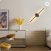 Set of 2 Modern LED Wall Sconces | Minimalist Black Matte Indoor Wall Lights for Living Room, Bedroom, Hallway, Hotels & Home Decor