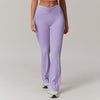 Nude Feel High Waist Hip Lift Yoga Bell-bottom Pants